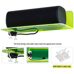 Floating Hanging Shelves with Cable Clips for Bedroom & Gaming Room - Set Of 2