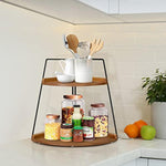 Corner Storage Shelf Counter Standing Rack for Bathroom