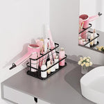 Bathroom Hair Styling Tools Organizer Basket for Hair Dryer, Flat Iron, Curling Wand
