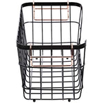 Stackable Metal Wire Rectangular Storage Basket Set For Kitchen or Bathroom, 2 Count