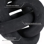 3 Link Wood Knot Decor Hand Carved Coffee Table Decor