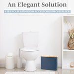 Bamboo Toilet Paper Holder Basket for Bathroom