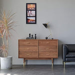 Opening Collage Picture Frame Black Wood Photo Frames for Tabletop Stand and Wall Mounting