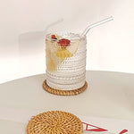 Set Of 6 Romantic Water Glasses 12 Oz Hobnail Glasses Tumbler