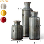 Modern Decorative Vases for Shelf Decor,Fireplaces Decor & Living Room - Set Of 3