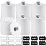 Dispenser Apothecary Jars Bathroom Set with Labels