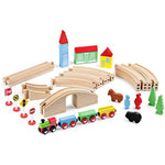 Train Set For Toddler With Double Side Train Tracks