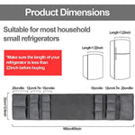 Fridge Dust Cover Top with 15 Extra Large Fabric Pockets for Spice, Cutlery & Napkins