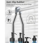 Shower Head Never Rust Aluminum Large Hanging Shower Caddy with 10 Hooks