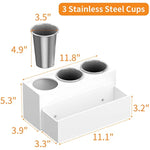 Acrylic Hair Dryer and Styling Holder for Bathroom Countertop