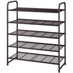 Expandable Adjustable Wire Grid Shoe Organizer