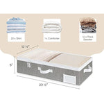 Under Bed Storage Containers with Zippers for Cloths & Blankets