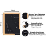 Modern photo frame with HD Real Glass, Family Friends Gift for Halloween and Christmas, Wall Mounted or Tabletop Display