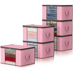 Storage Bag Organizer with Reinforced Handle Thick Fabric for Comforters