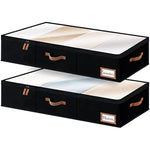 Under Bed Storage Containers with Zippers for Cloths & Blankets