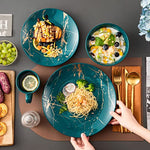 16 Piece Porcelain Dish Sets White Plates And Bowls Set