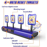 Electronic Shooting Target With 2 Foam Blaster Toy For Boys Girls