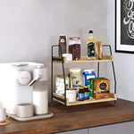 2 Tier Kitchen Counter Shelf Organizer