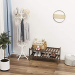 Bamboo Stackable Shoe Shelf Storage Organizer