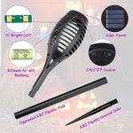 Solar Torch Light with Flickering Flame for Garden Decor