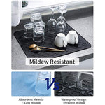 Heat Resistant Dish Drying Mats For Kitchen Counter