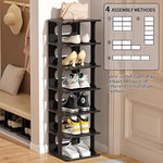 Plastic Shoes Storage Cabinet DIY Cube Organizer