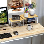 Wood & Metal Top Expandable Counter Shelf