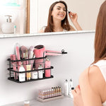 Bathroom Hair Styling Tools Organizer Basket for Hair Dryer, Flat Iron, Curling Wand