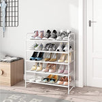 Expandable Adjustable Wire Grid Shoe Organizer