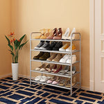 Expandable Adjustable Wire Grid Shoe Organizer
