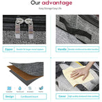 Underbed Solution Shoes Container Bags with Sturdy Sidewall & Reinforced Handles