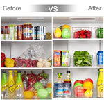 Clear Plastic Bins For Fridge, Freezer & Kitchen