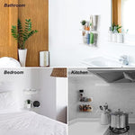 Floating Hanging Shelves with Cable Clips for Bedroom & Gaming Room - Set Of 2