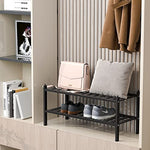 Bamboo Stackable Shoe Shelf Storage Organizer