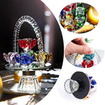 Pink Crystal Tulips Flower Figurines