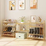 Expandable Adjustable Wire Grid Shoe Organizer