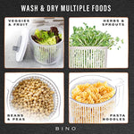 Small Manual Lettuce Spinner With Built In Draining System