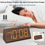 Wooden Digital Alarm Clocks for Bedrooms