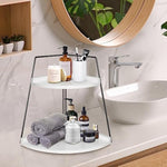 Corner Storage Shelf Counter Standing Rack for Bathroom