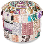 Ethnic Embroidered Pouf Cover
