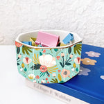 Gold Line Paper Clip Dispenser Organizer for Desk