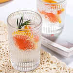 6 Pack 12 Oz Romantic Water Glasses Premium Drinking Glasses Tumblers