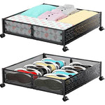 Under Bed Shoe Storage Organizer Drawer With Weels