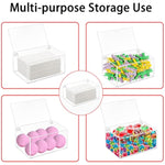 Clear Dryer Sheets Container with Lid for Laundry Room