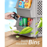 Plastic Stackable Storage Bins for Food