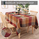 Waterproof Spill Proof Wrinkle Resistant Decorative Tablecloth