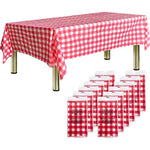 Premium Disposable Plastic Tablecloth Waterproof Covers For Indoor Or Outdoor Events