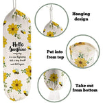2Pcs Sunflower Plastic Bag Holder for Kitchen