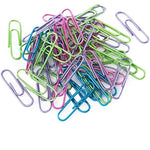 Magnetic Desk Toy with Colored and Silver Paper Clips, 100 Pieces