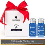 Stainless Steel Lid Glass Salt and Pepper Shakers